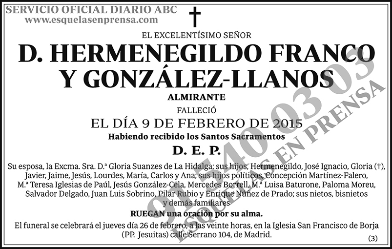 Hermenegildo Franco y González-Llanos